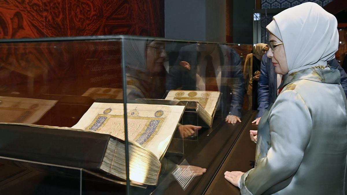 Emine Erdoan'dan Anadolu Seluklular Sergisi'ne ilikin paylam