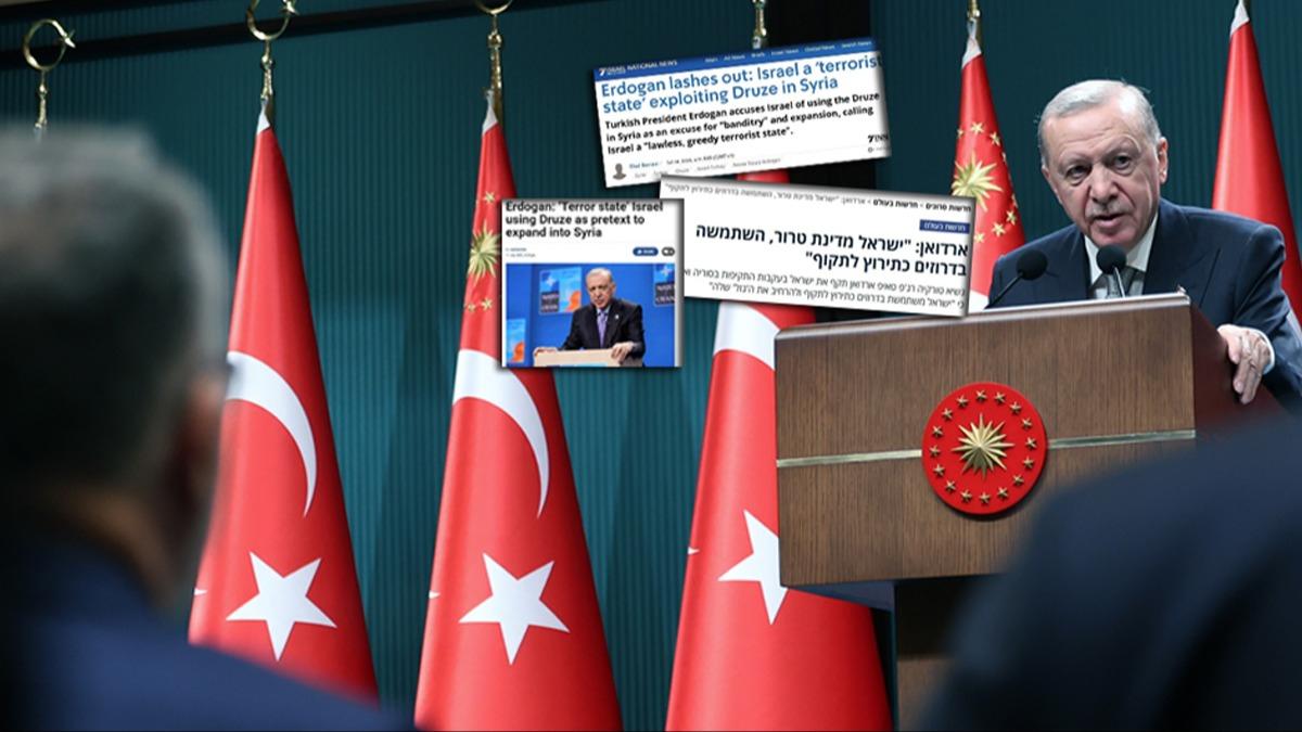 Soykrmc srail'de byk hazmszlk! ''Cumhurbakan Erdoan szn esirgemedi''