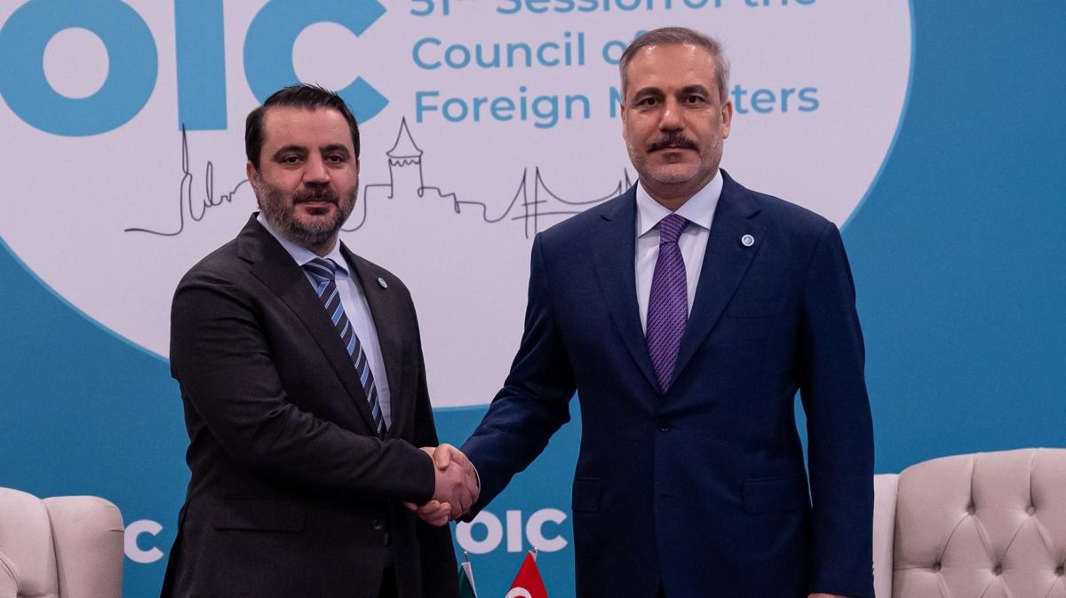 Bakan Fidan'dan Suriye diplomasisi... eybani ve Barrack ile grt