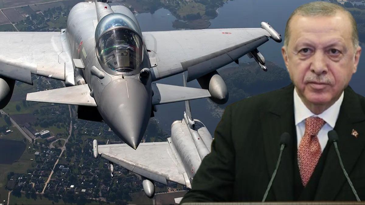 Eurofighter sava uaklar gndemde! Cumhurbakan Erdoan'dan kritik grme