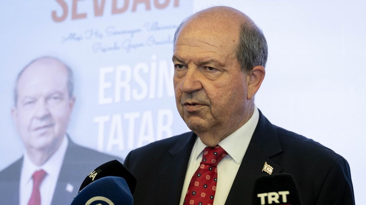 KKTC Cumhurbakan Tatar: ki devletli zm hepimizin hedefidir
