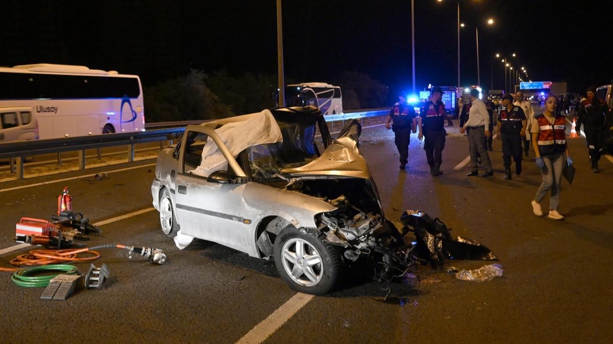 Ters yola giren otomobil, kar ynden gelen otomobile arpt: 2 l
