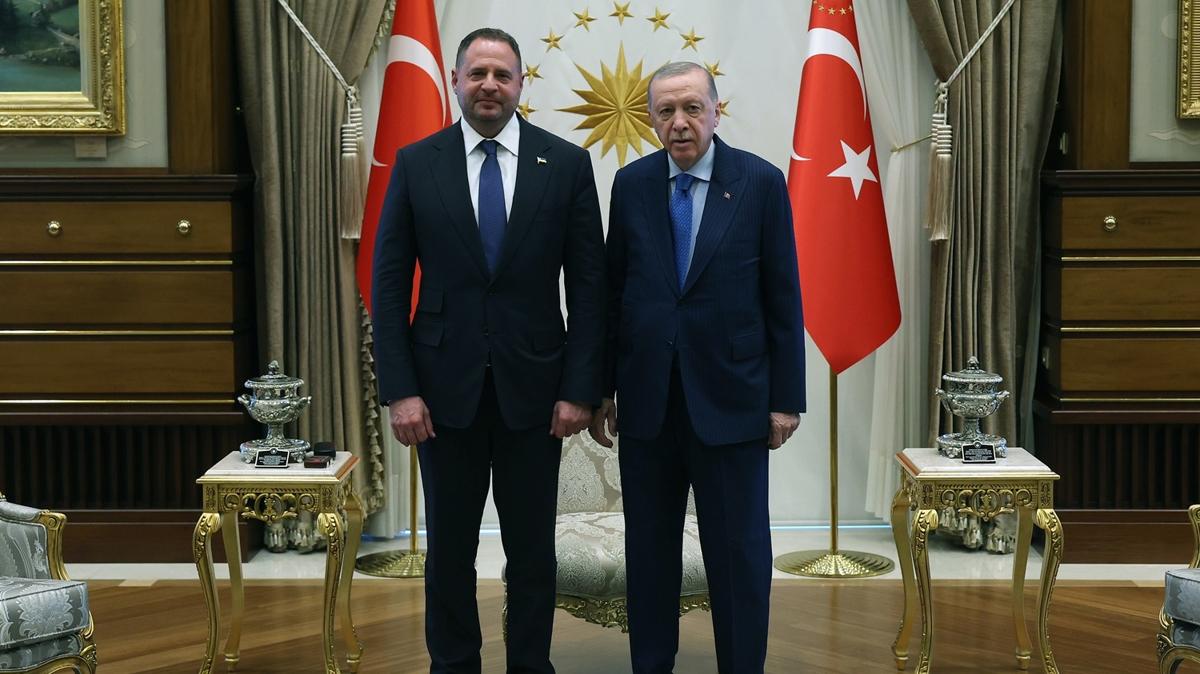 Cumhurbakan Erdoan Andriy Yermak' kabul etti