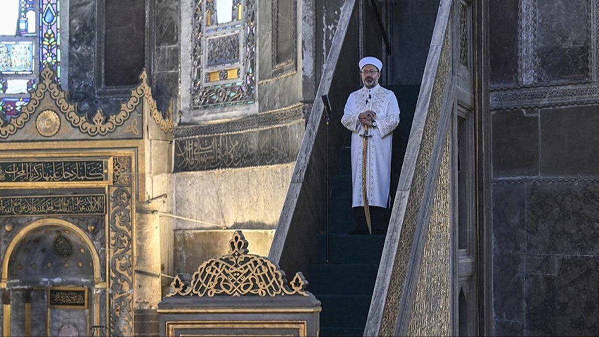Diyanet leri Bakan Erba'tan Ayasofya mesaj: Gnlmz her daim umutla dolduruyor