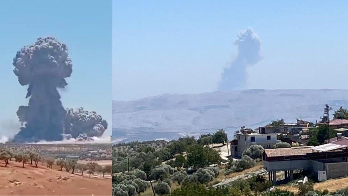 Snrn hemen tesinde patlama! Hatay'da hissedildi
