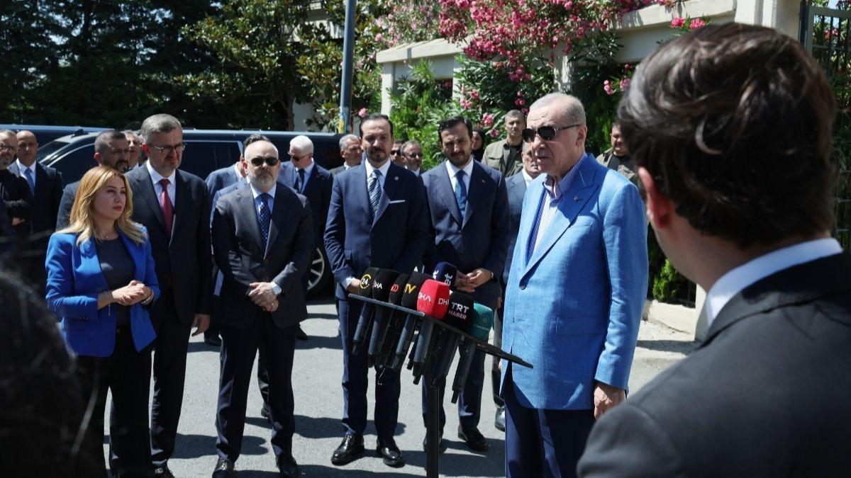 Cumhurbakan Erdoan cuma namazn skdar'da kld