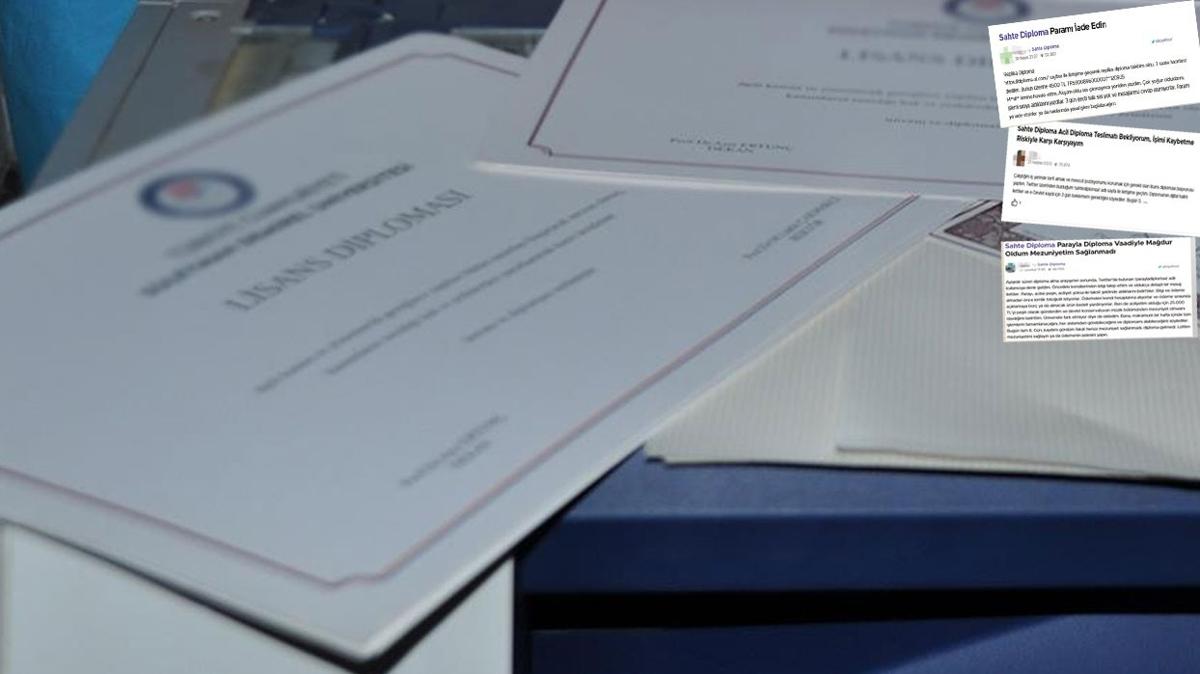 Sahte diploma pikinleri! Bir de ikayet ettiler