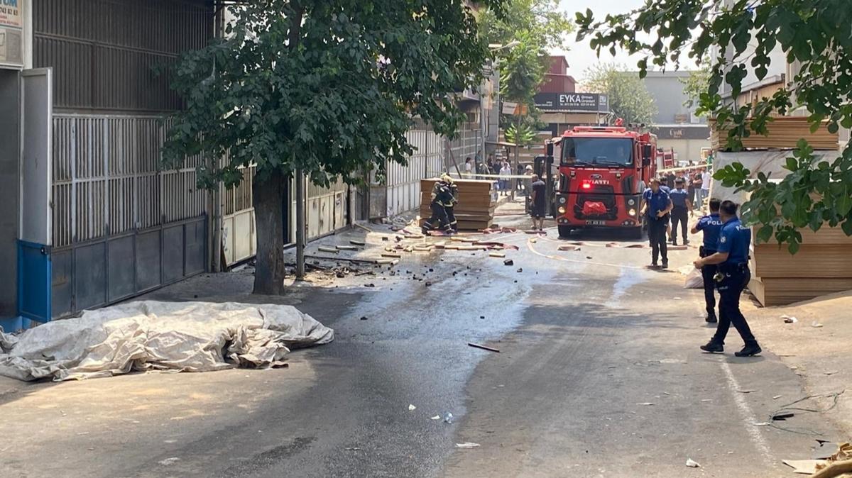 Diyarbakr'da sanayi sitesinde yangn