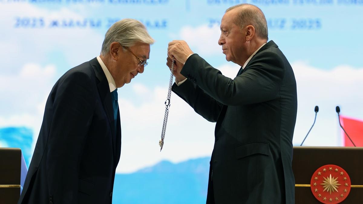 Betepe'de devlet nian tevcihi... Bakan Erdoan: Kazakistan'n baarlarndan gurur duyuyoruz
