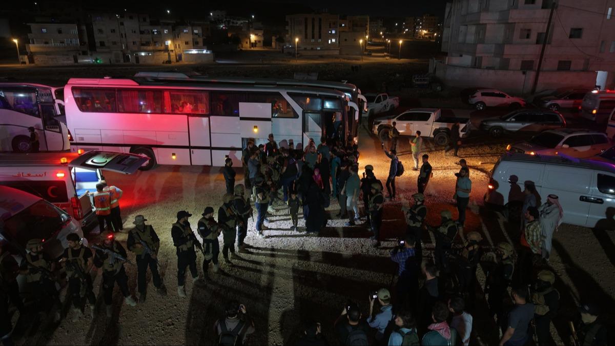 Suriye'de PKK/YPG igalindeki Hol Kamp blgesinden 38 Suriyeli aile daha tahliye edildi