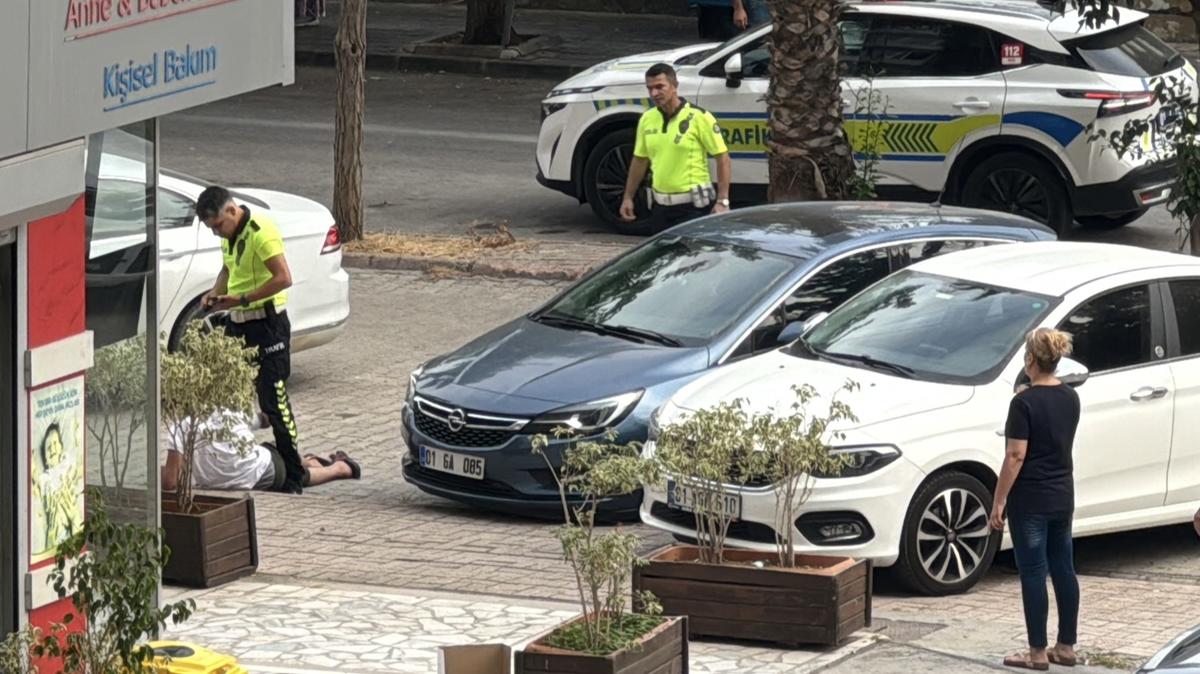 Adana'da kovalamaca! Polisten kaan motosikletli kskvrak yakaland