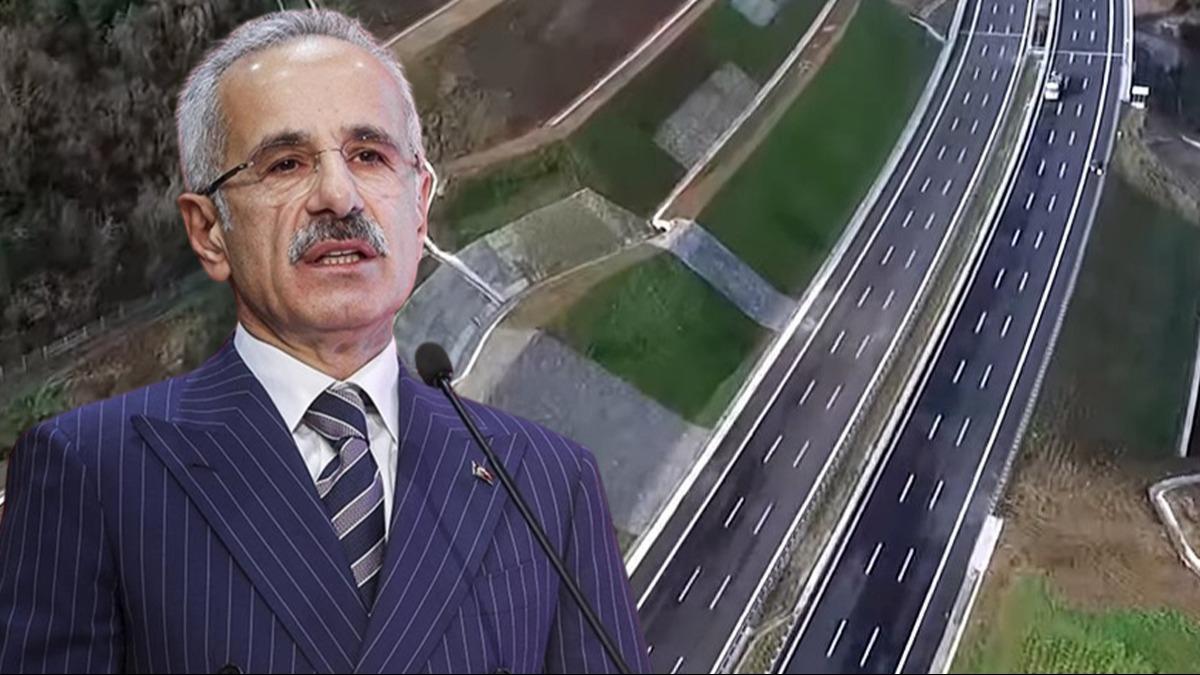 Bakan Uralolu mjdeyi verdi: 2,5 saatlik yol 18 dakikaya inecek