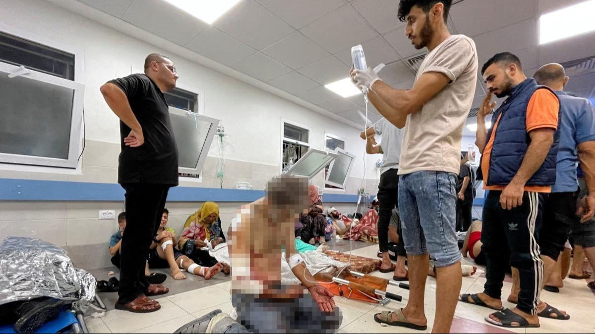 Gazze'de salk sistemi kn eiinde: Yarallar yerlerde tedavi ediliyor