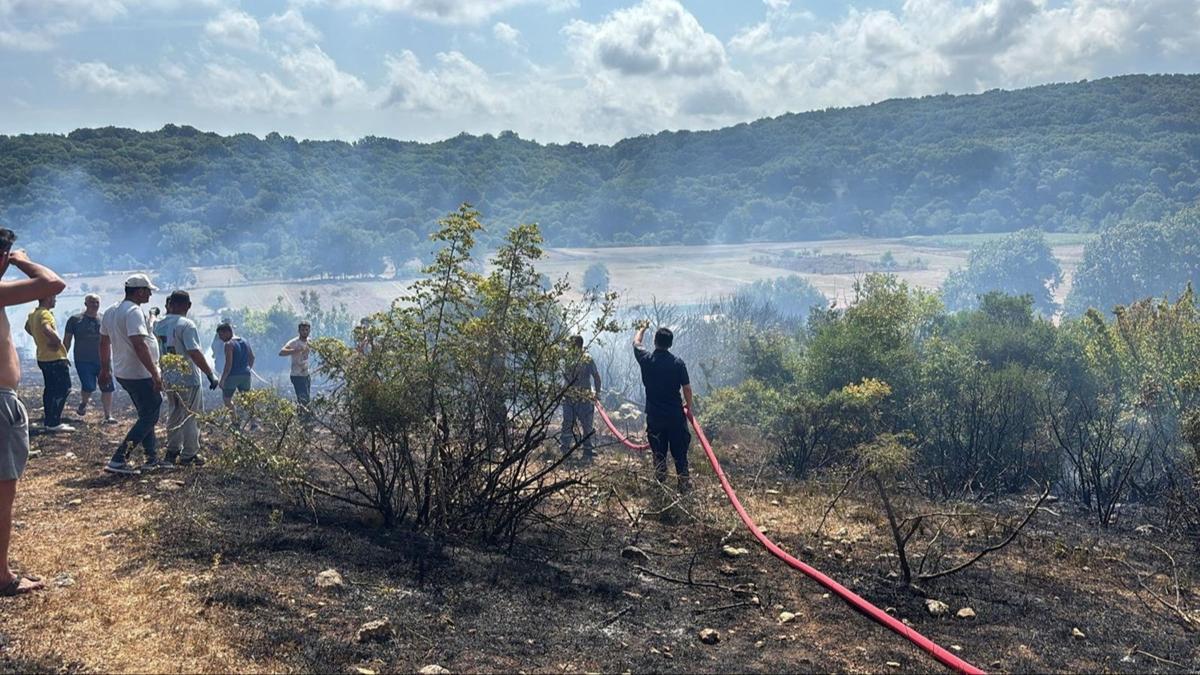 Krklareli'nde otluk alanda yangn: Erken mdahaleyle sndrld