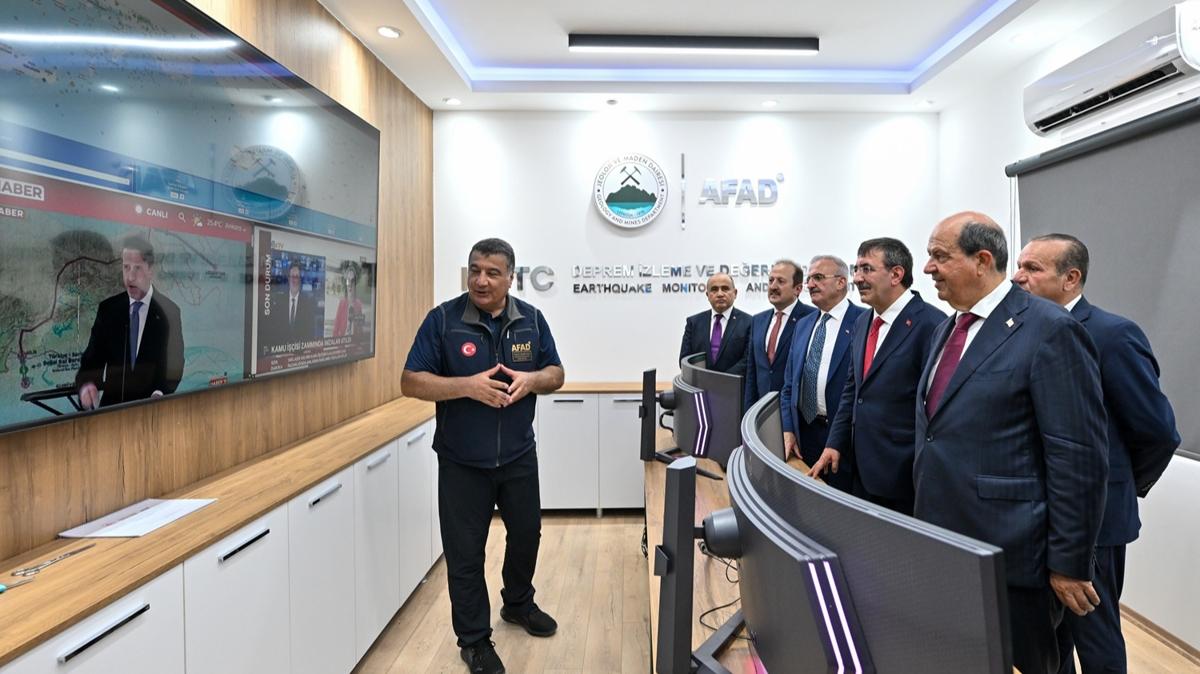 KKTC'de afetlere kar gl hamle: Deprem Merkezi hizmete girdi