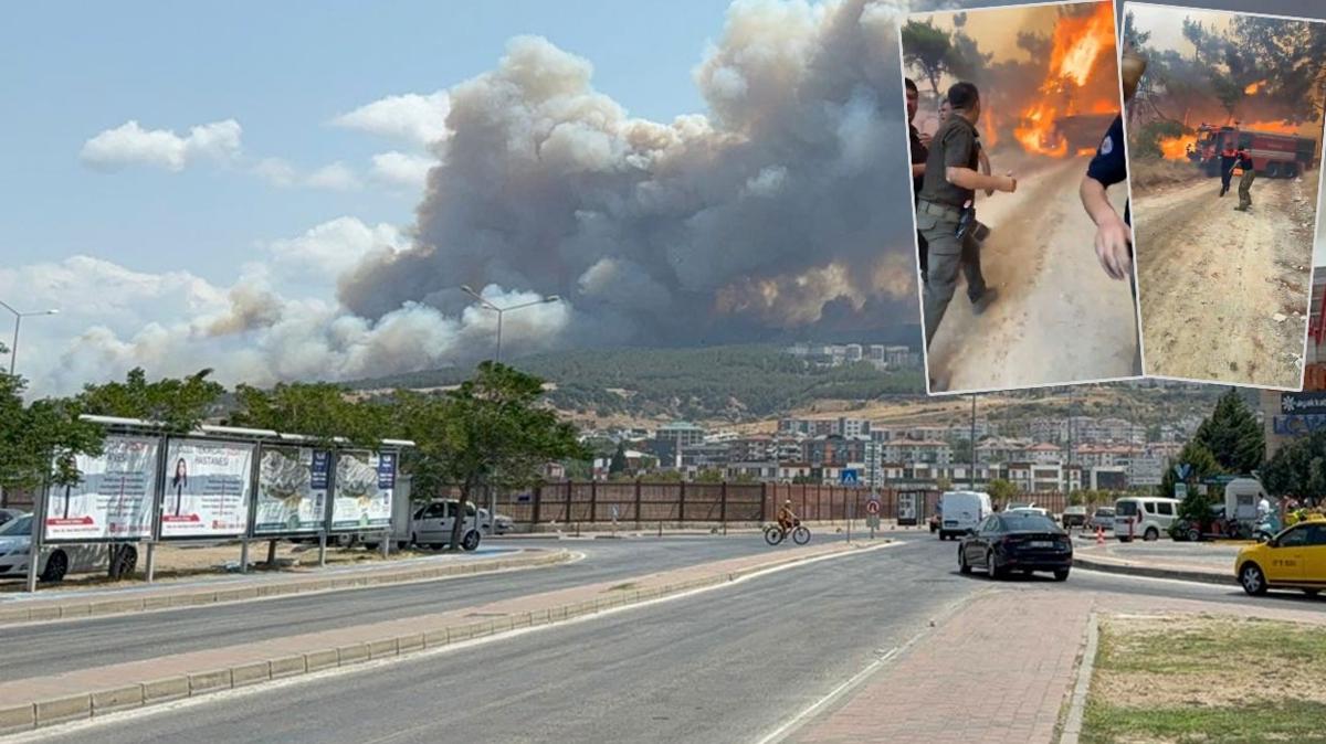 anakkale'de yangn: Mdahale balad... tfaiye arac alevlerin ortasnda kald!