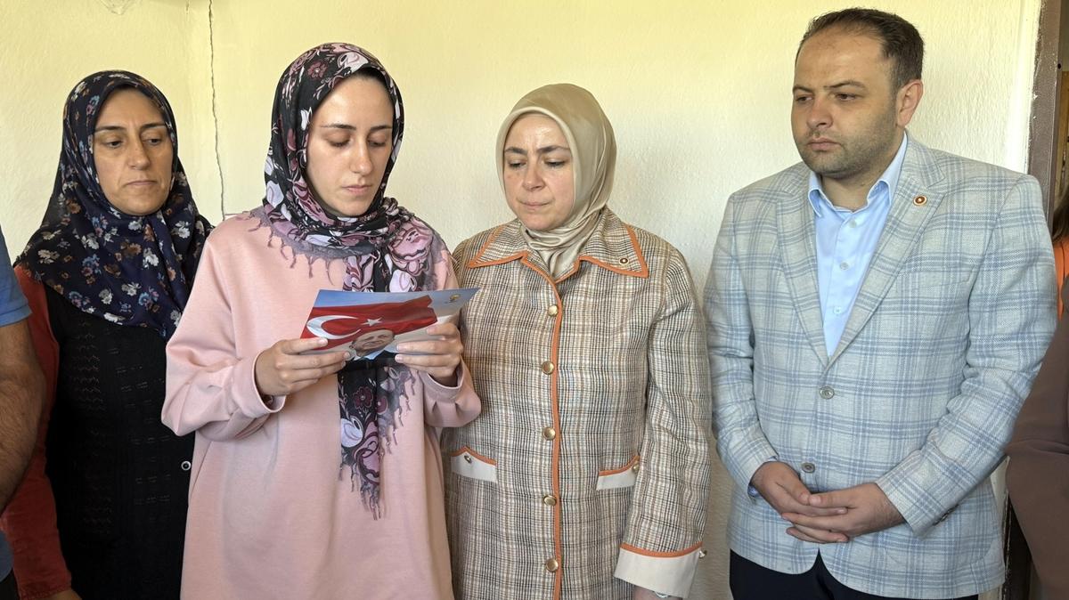 Cumhurbakan Erdoan'n mektubu ehit annesine ulat 