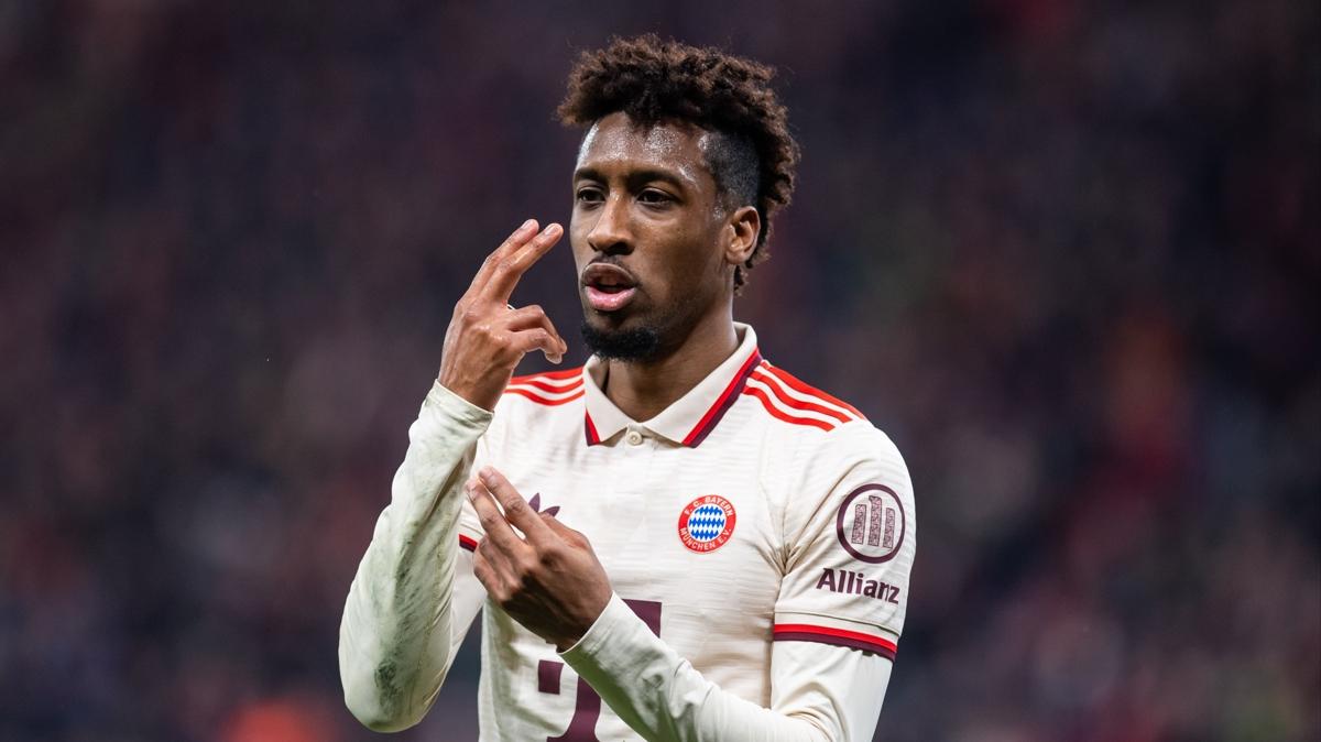 Sper Lig devleriyle anlyordu! Kingsley Coman yeni takmna imza atyor