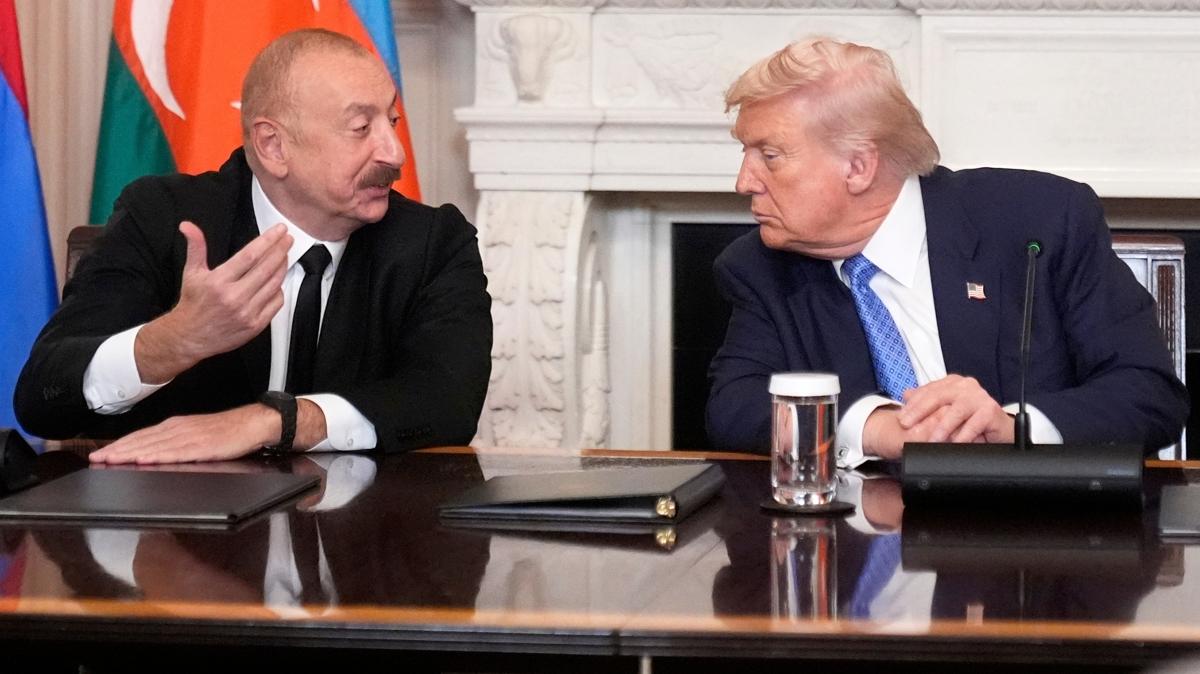 Trump iini salama ald Aliyev ile ortaklkta ilk imza atld
