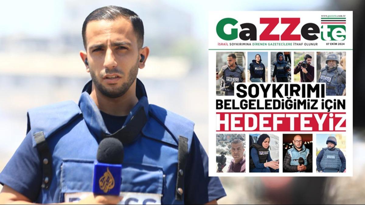 Gazze'de ehit edilen Al Jazeera muhabiri  Enes e-erif, dorudan tehdit alyordu