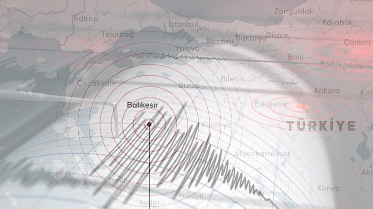 Balkesir'de deprem frtnas: Yzlerce art kaydedildi