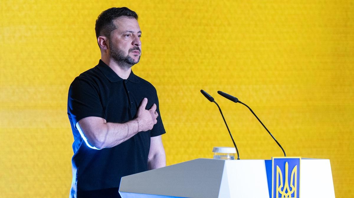 Zelenski: Ruslar iin Donbas, gelecekte yeni saldr iin bir srama tahtas