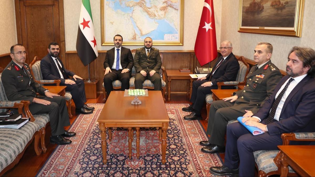 Bakan Gler, Suriye'nin savunma ve dileri bakanlar ve stihbarat Bakan ile grt