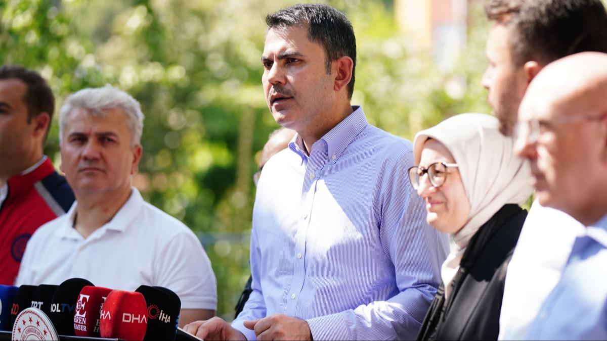 Bakan Kurum'dan Sndrg aklamas: 615 bamsz blmn ar hasarl veya ykk olduunu tespit ettik