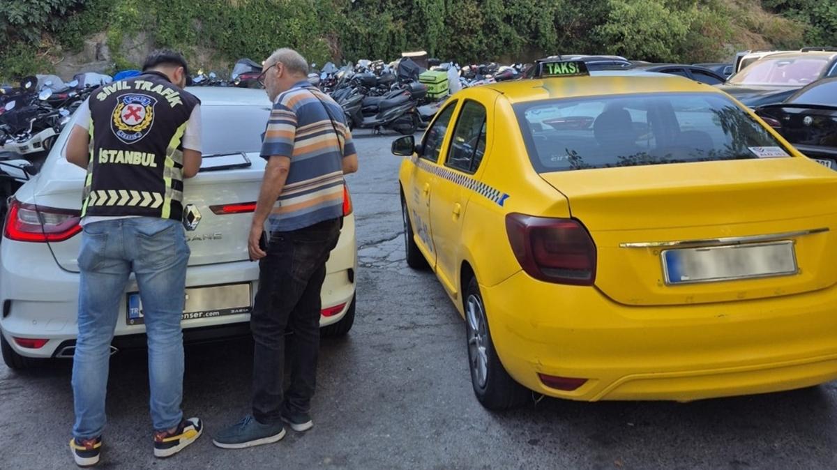 ili'de trafik gvenliini tehlikeye dren taksicinin aracna trafikten men cezas