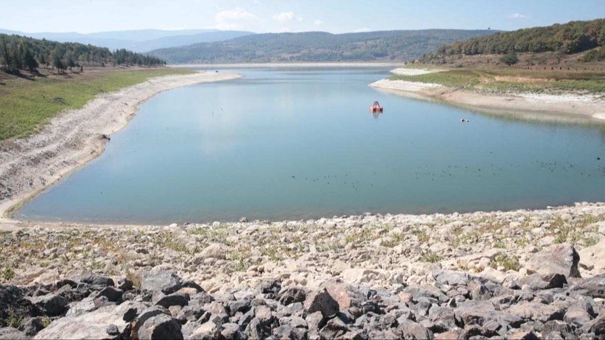 Barajda tehlikeli d: Bolu'da su ktl kapda