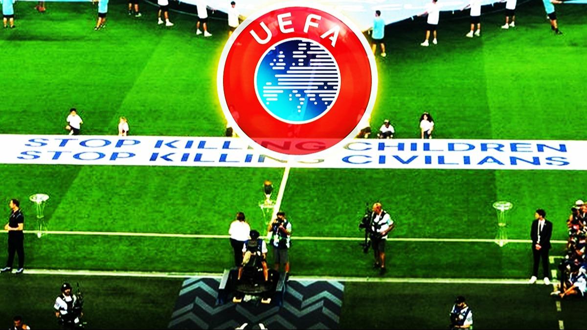 UEFA artmad! Yine ''srail'' diyemediler