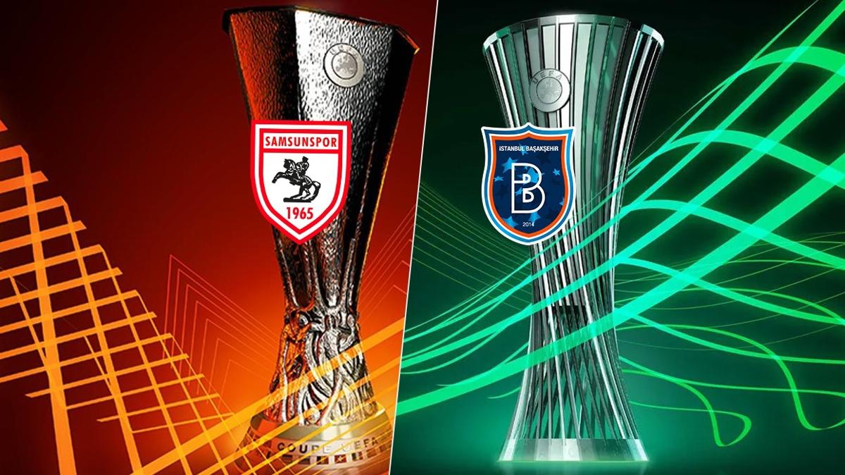 Avrupa'da srada play-off turu var! te Samsunspor ve Baakehir'in rakipleri