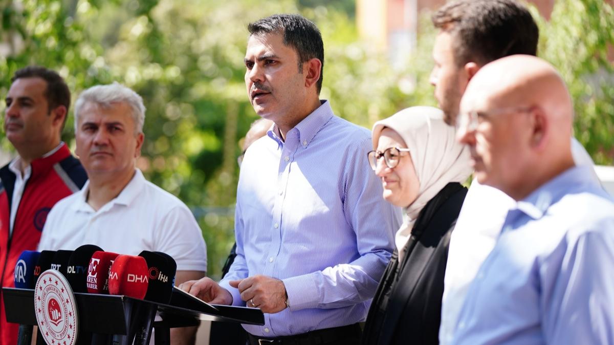 Bakan Kurum duyurdu: Hasar tespit almalar tamamland 