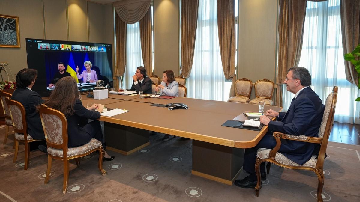 Cumhurbakan Yardmcs Ylmaz, ''Gnlller Koalisyonu Liderler Toplants''na katld: