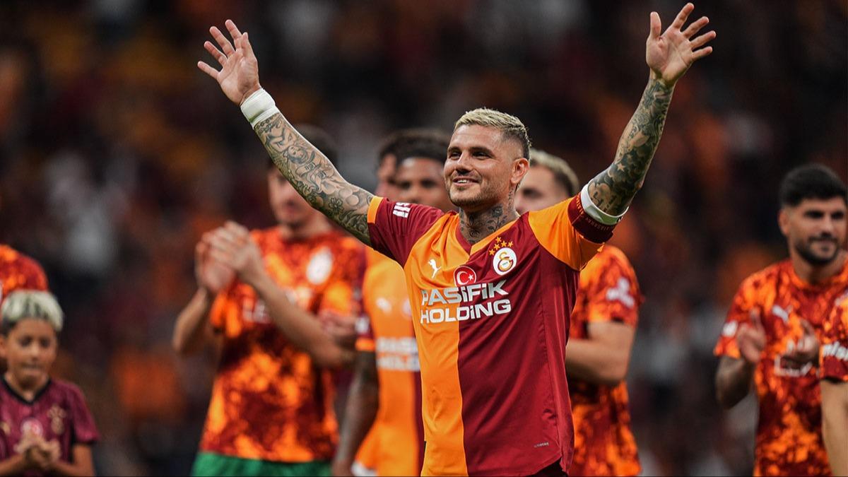 Galatasaray tarihine geecek! Mauro Icardi'nin gz Gheorghe Hagi'nin rekorunda