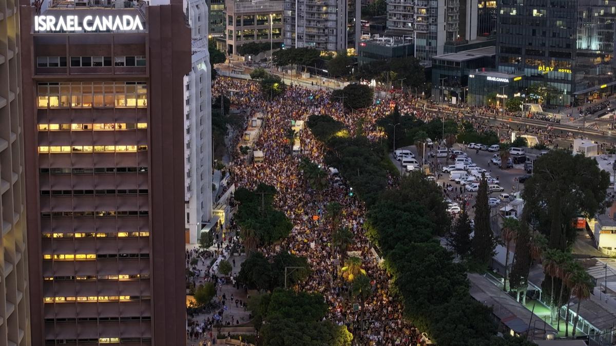 srail'de hkmet kart genel grev ve protestolara katlanlarn says 1 milyonu at