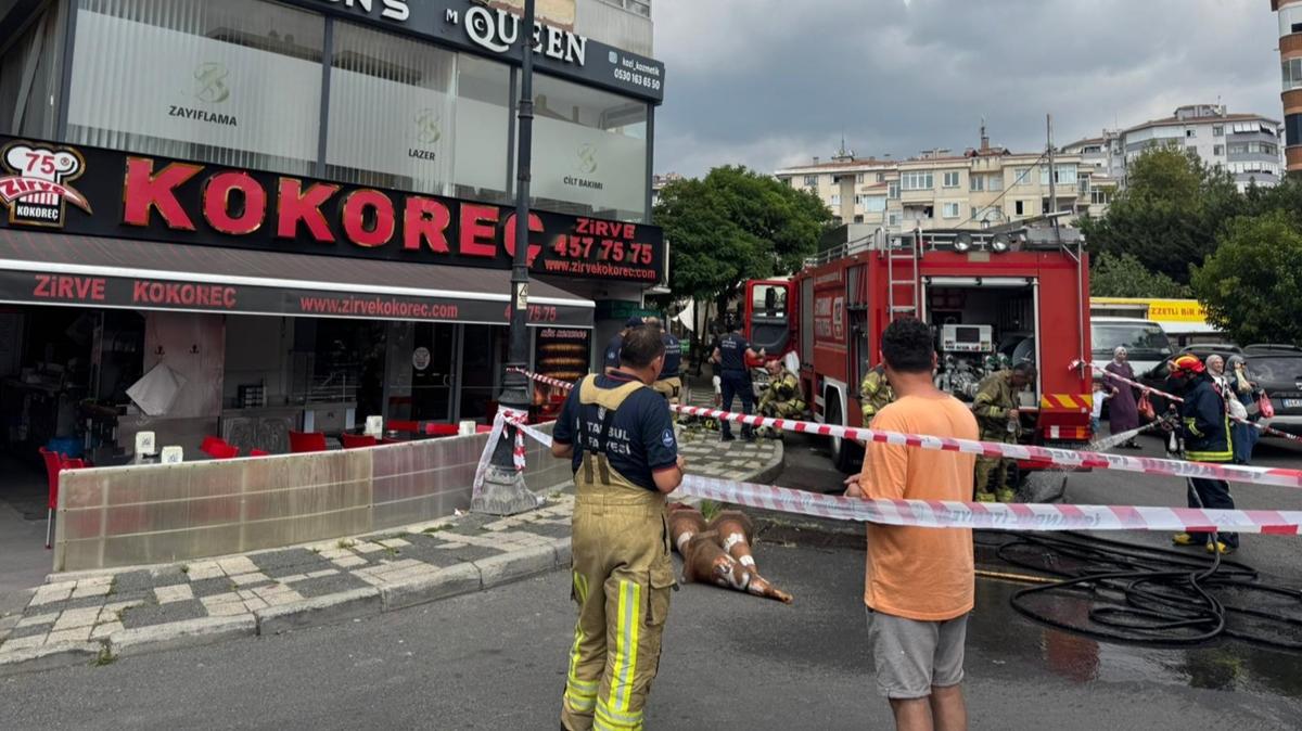 Maltepe'de patlama... Gzellik salonunda yangn kt 