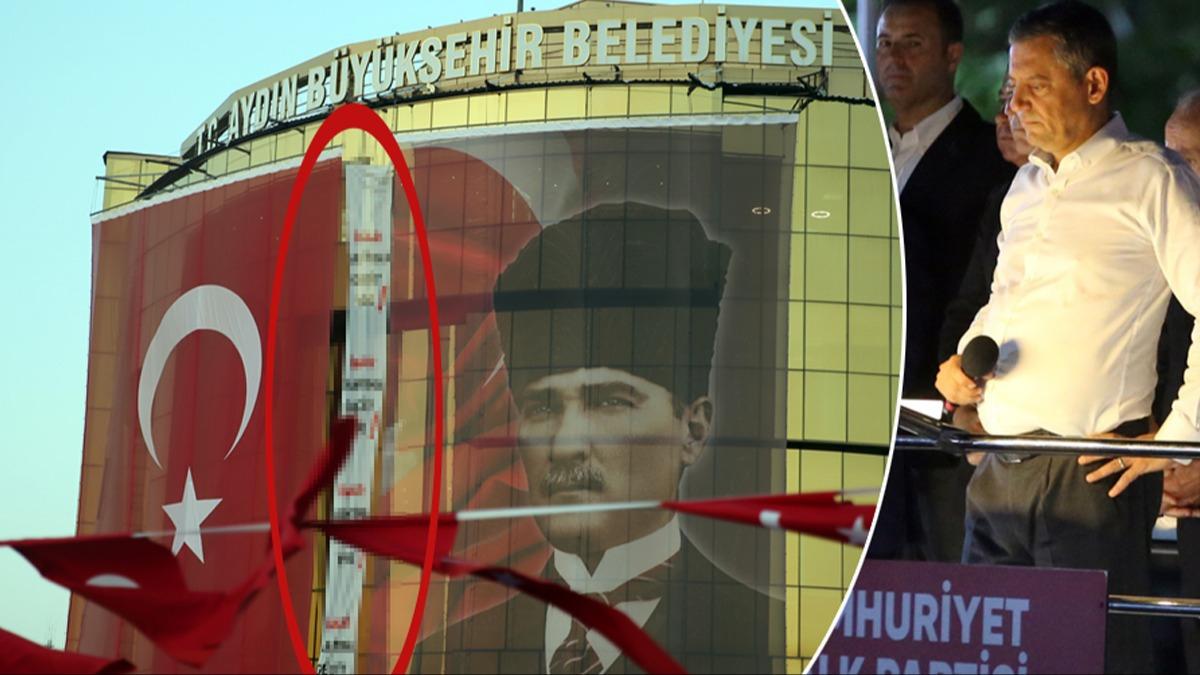 eriolu'ndan Aydn'da miting yapan zel'e pankart srprizi!