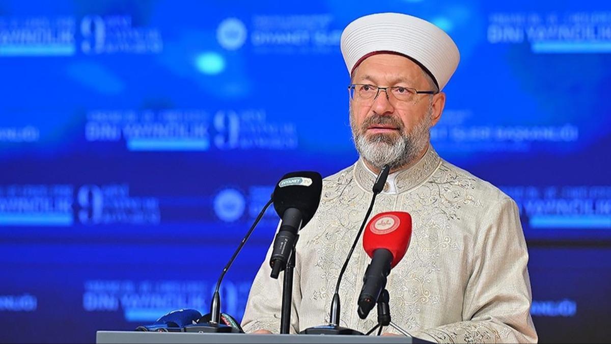 Diyanet leri Bakan Erba: yiliin egemen olduu bir dnyann inasna katk sunan herkesi hrmetle selamlyorum