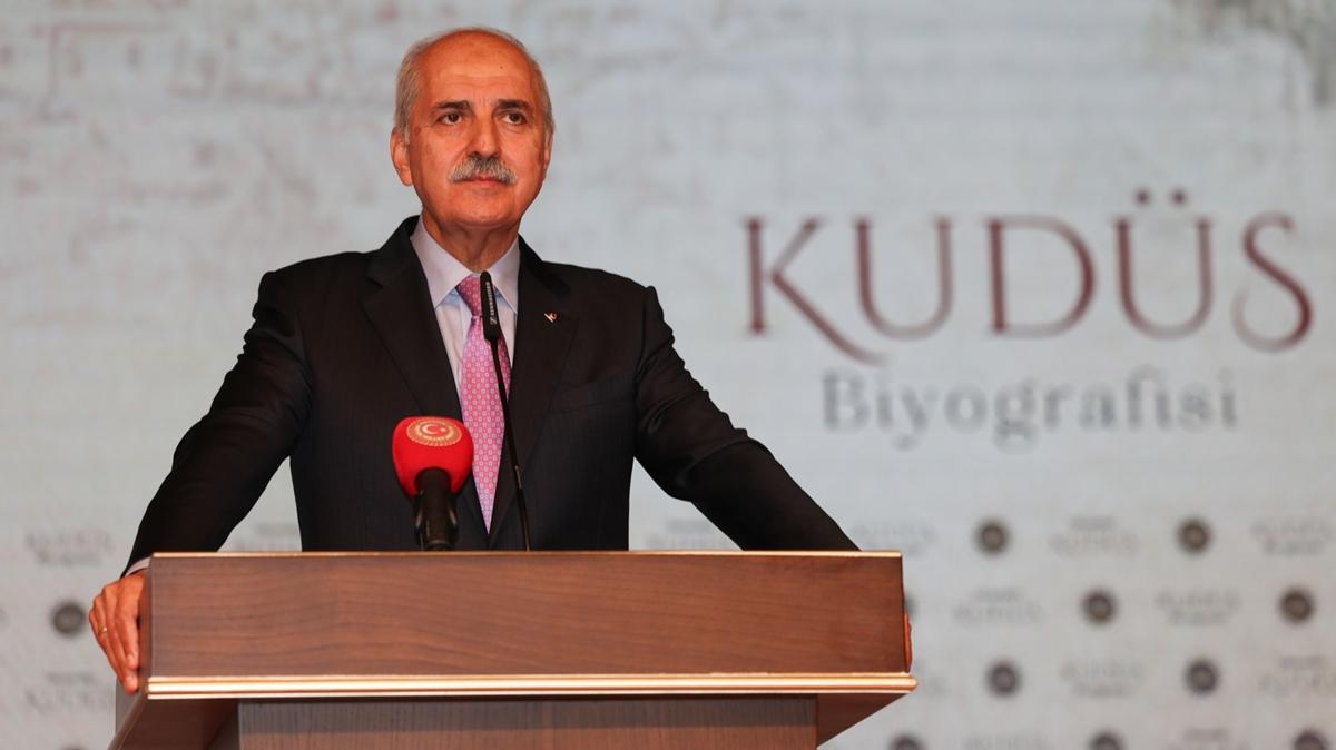 TBMM Bakan Kurtulmu: Egemen Filistin mutlaka kurulacak