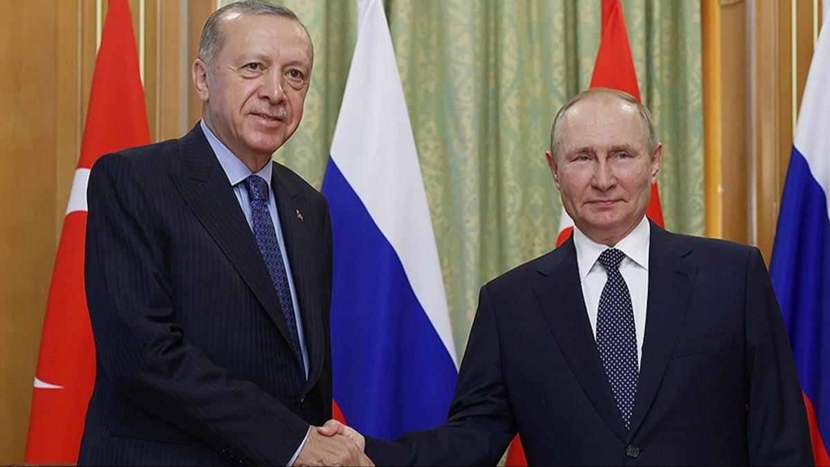 Cumhurbakan Erdoan, Rusya Devlet Bakan Putin ile grt