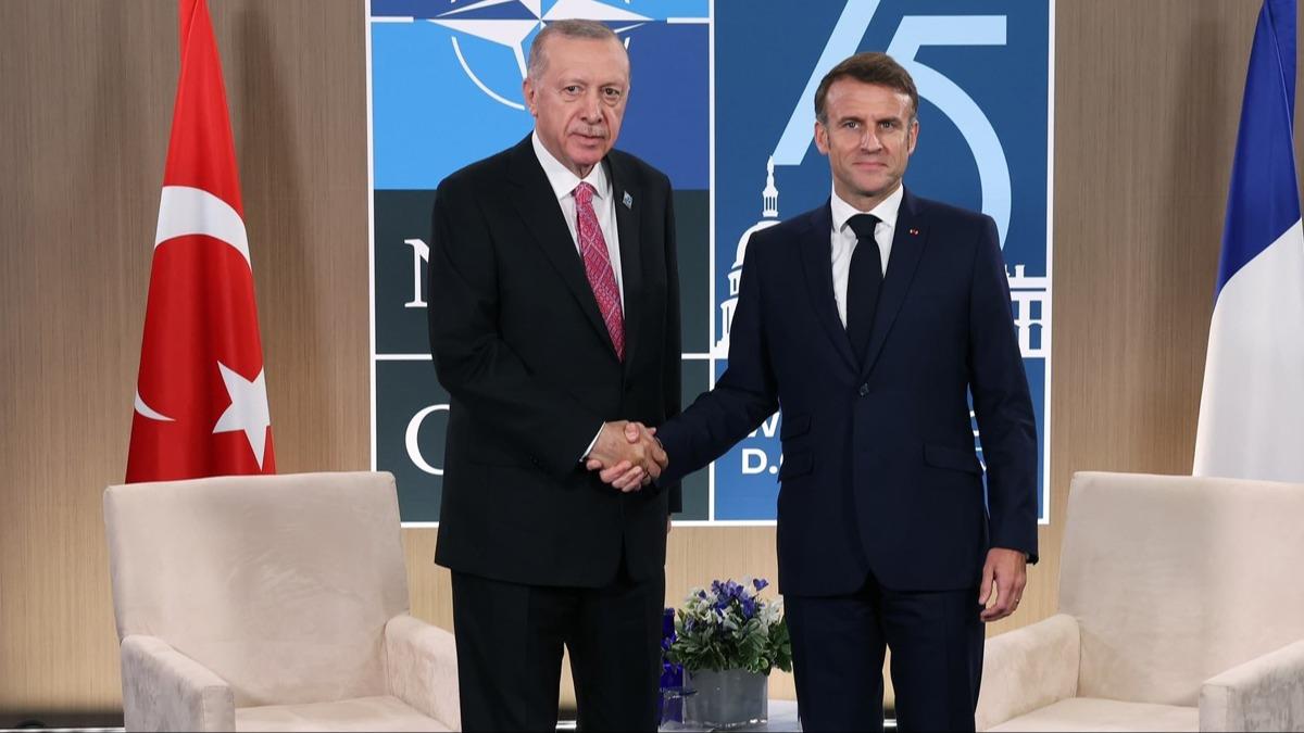 Cumhurbakan Erdoan'dan Fransa ile savunma sanayi vurgusu: Macron ile ibirliini gelitirme konusunda mutabk kaldk 