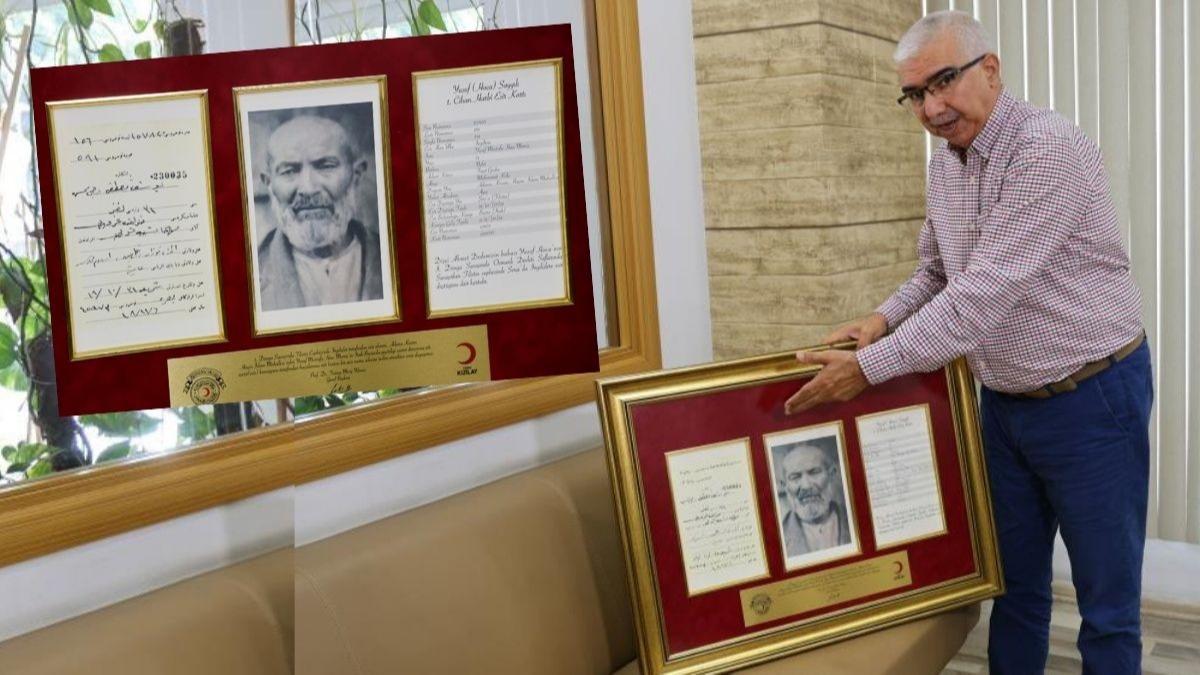 Filistin Cephesi'nden 107 yllk mektup! Asrlk mesaj torununa ulat