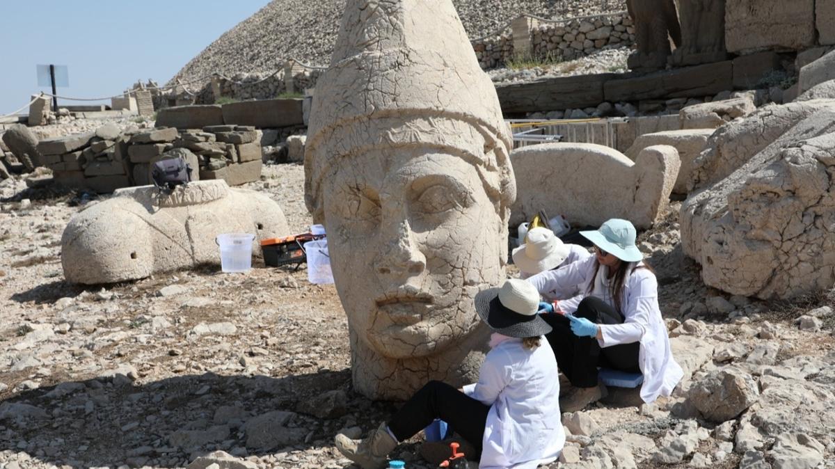 Nemrut'un zirvesindeki binlerce yllk heykeller nanoteknolojiyle ayaa kalkyor