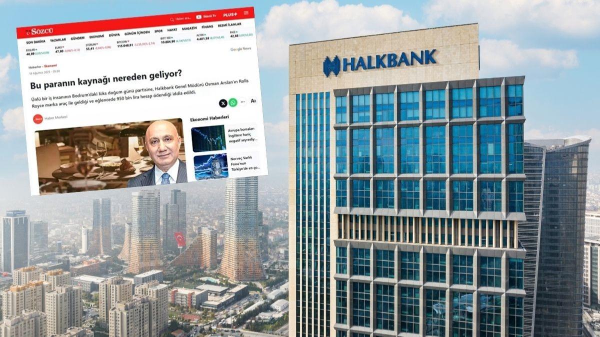 Halkbank Genel Mdr Arslan'a ynelik iftiraya tekzip geldi! Szc mahkeme karar olmadan kendini yalanlad