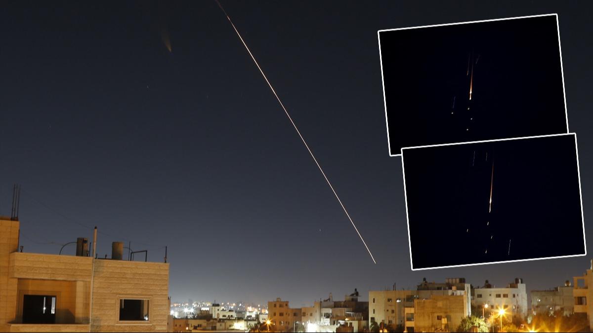 Tel Aviv'de siren sesleri duyuldu: Yemen'den srail'e fze yamuru