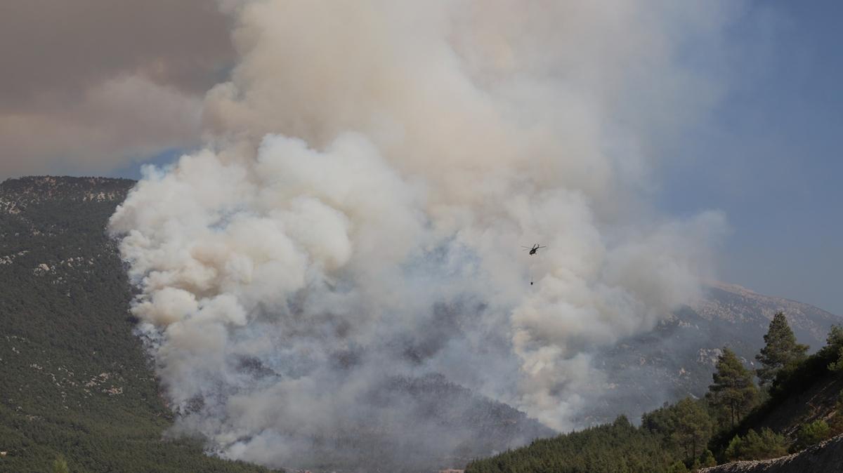 Pamukkale'deki yangn kontrol altnda