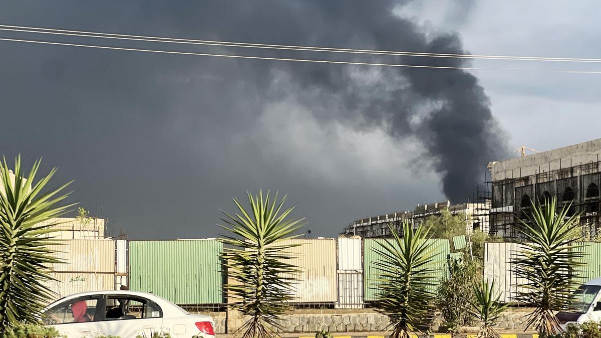 Soykrmc srail santrali vurmutu... Yemen'in bakentinde elektrikler kesildi