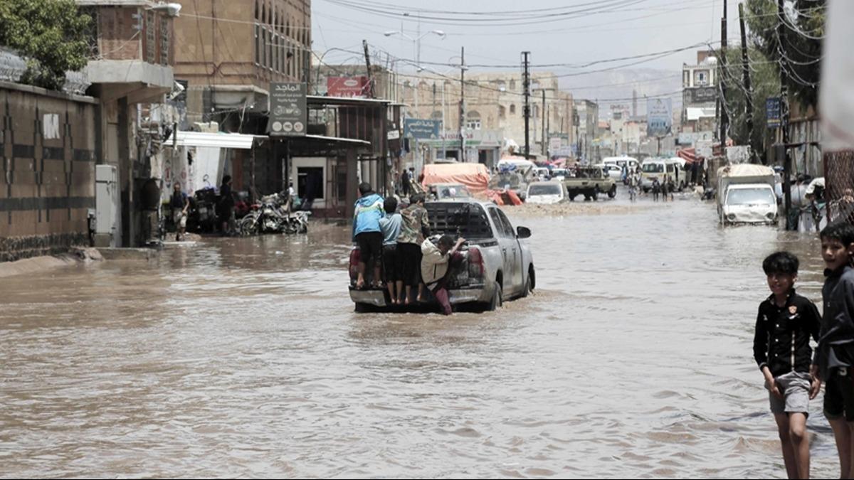 Yemen'de sel felaketi: Can kayb ykseldi