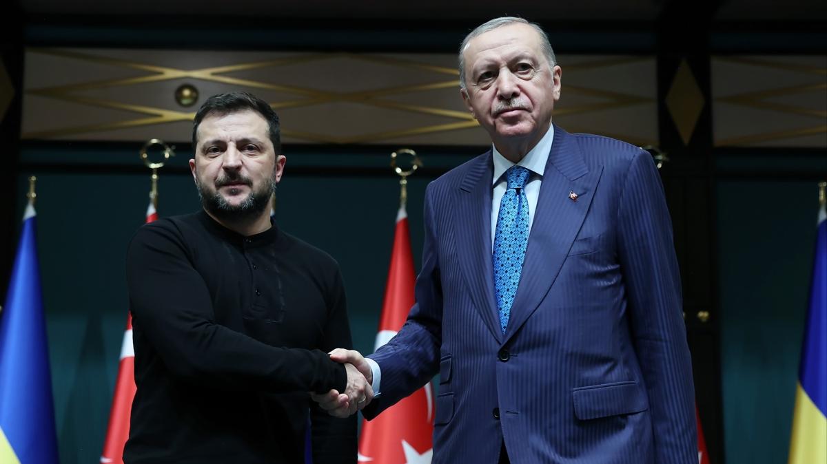 Zelenski'den Cumhurbakan Erdoan'a teekkr: abalarnz iin mteekkiriz 